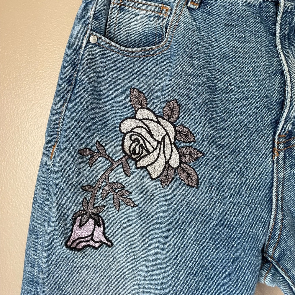 Pacsun Embroidered Mom Jeans